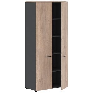 Шкаф высокий JAY JHC 85.1, дуб каньон/антрацит, 856х452х1949 мм